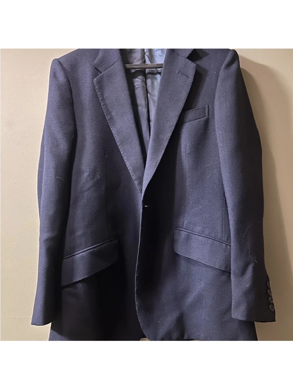Huntsman Savile Row Bespoke Navy Blazer | 38R | 1-Button | Handcrafted Luxury - Picture 7 of 11